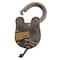 Industrial Gray Metal Lock and Keys Decor, 6.5" x 4" x 1"